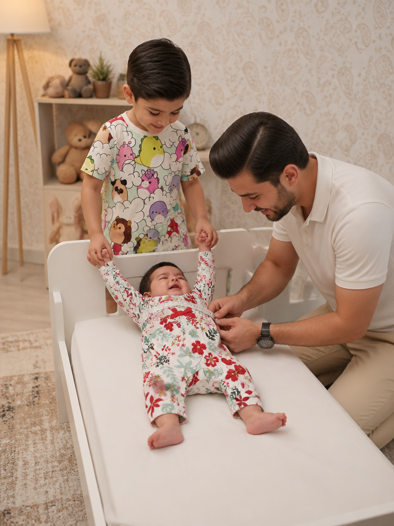 روش صحیح اندازه‌گیری دور سینه برای انتخاب سایز لباس کودک  | اسکای تاپ مرجع تخصصی لباس بچگانه