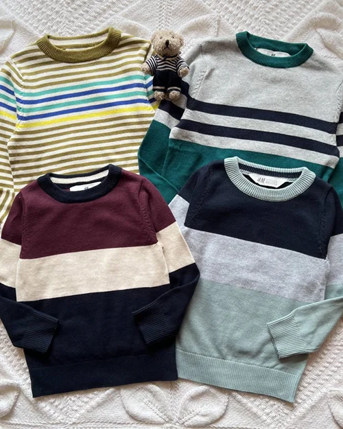 بلوز بافت راه راه  h&m