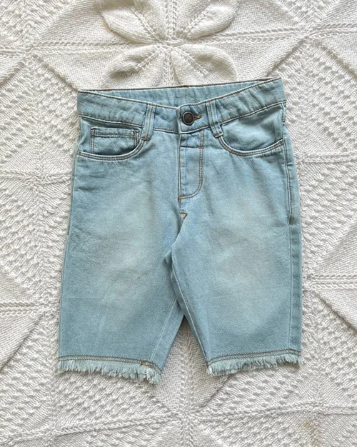 شلوارک جین کاغذی آبی Lc waikiki