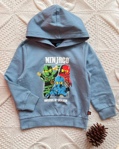 هودی توپنبه ای آبی نفتی طرح نینجا LEGO