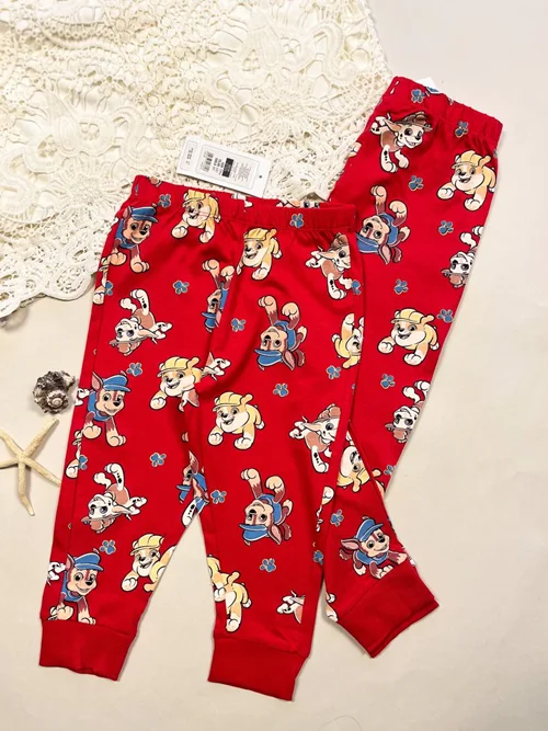 شلوار نخی قرمز طرح سگ نگهبان pepco