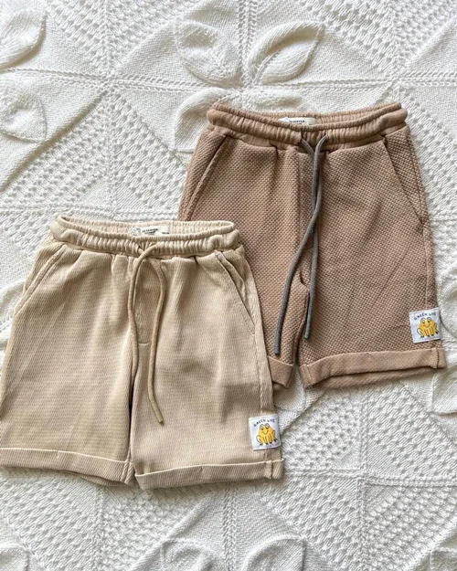 شلوارک نخی جودون کرم / نسکافه ای Reserved