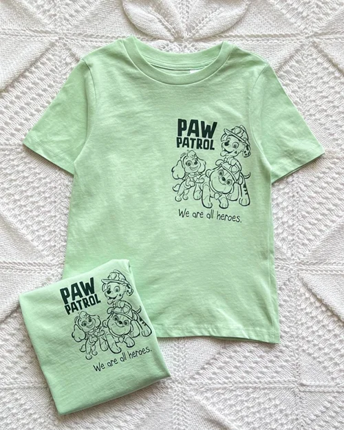 تیشرت نخی طرح سگ نگهبان h&m