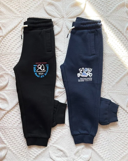 شلوار تو پنبه ای مشکی / سورمه ای piazaitalia