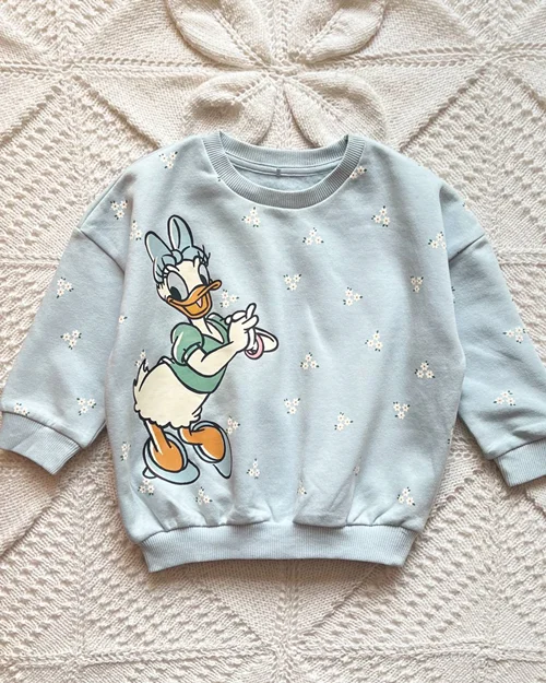 بلوز تو پنبه ای آبی طرح دیزی داک george