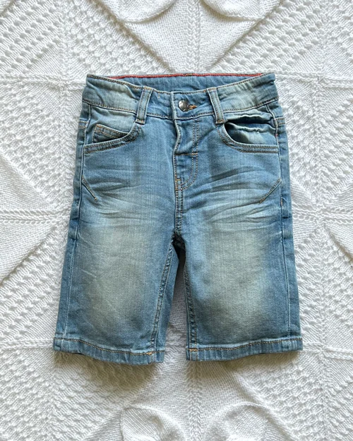 شلوارک جين آبی روشن