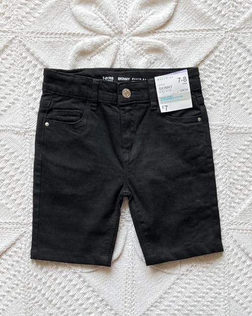 شلوارک‌ مشکی جین primark