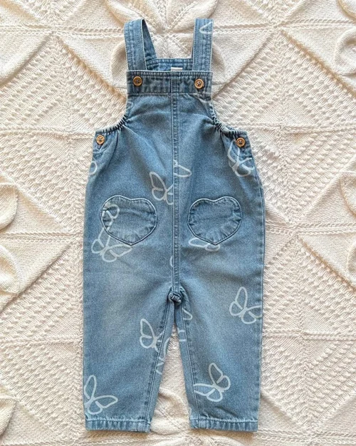 بیلر جین آبی طرح پروانه Topomin