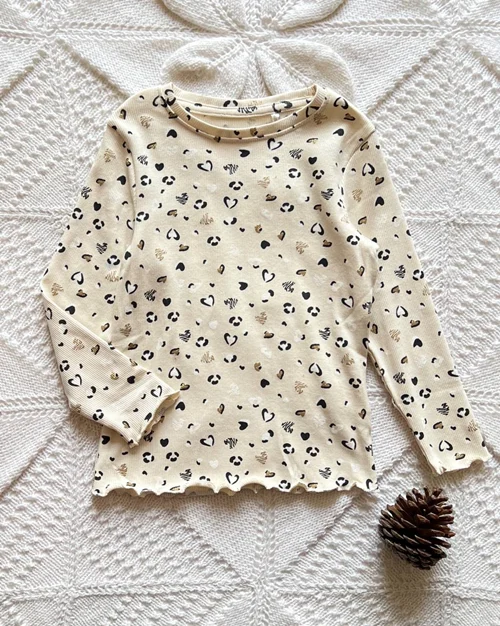 بلوز کبریتی کرم طرح پلنگی orchestra