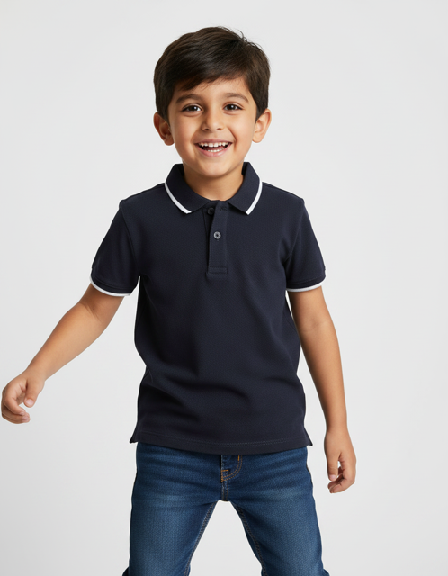 روی مانکن پلوشرت/تیشرت پسرانه سورمه ای جودون h&m | اسکایتاپ مرجع تخصصی خرید لباس بچگانه