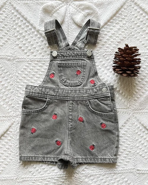 بیلر ذغالی جین طرح کفشدوزک primark